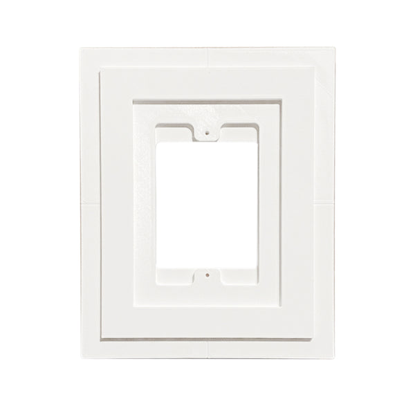 SeeLess Flush mount for Meljac keypads. Meljac Architectural Style In-Wall Plaster Mounting Platform.