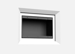 SLAB-3G-062 Three Gang Architectural Bevel Style Mount. Two Gang Architectural Bevel Style In-Wall Plaster Mounting Platform. Enhanced Depth and Style with Bevel Design. Perfect for Hiding Light Switches and Outlets.