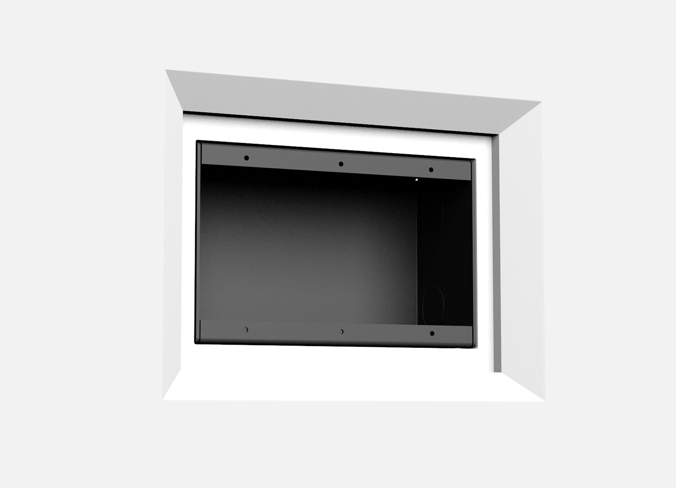 SLAB-3G-062 Three Gang Architectural Bevel Style Mount. Two Gang Architectural Bevel Style In-Wall Plaster Mounting Platform. Enhanced Depth and Style with Bevel Design. Perfect for Hiding Light Switches and Outlets.