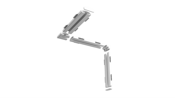 SLS-GLC15 Gypsum Lighting Cove. Polished Transitions with Accessory Pieces. Easily Customizable Three-Foot Sections.