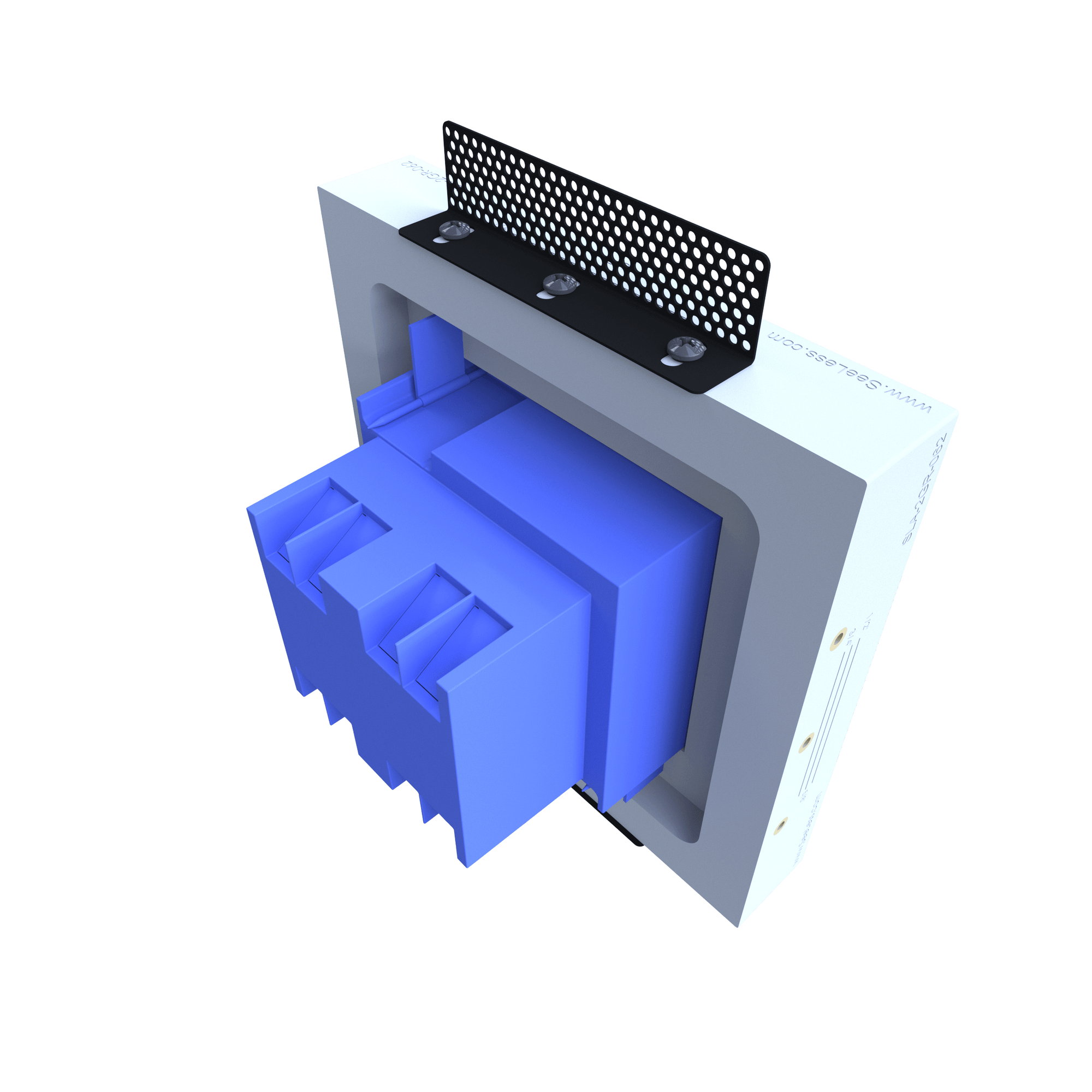 SLD-2GR-062 Two Gang Designer Style Platform | Sleek Flush In-Wall ...