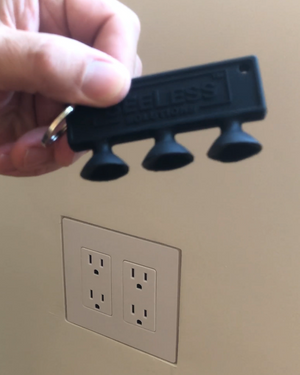 SLA-3G-250 Three Gang Architectural Style Mount. SeeLess Suction Cups.