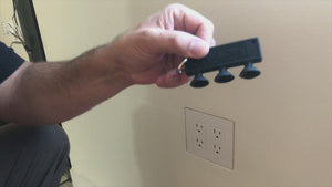 SLD-1G-062 One Gang Designer Style Mount. SeeLess Suction Cups.